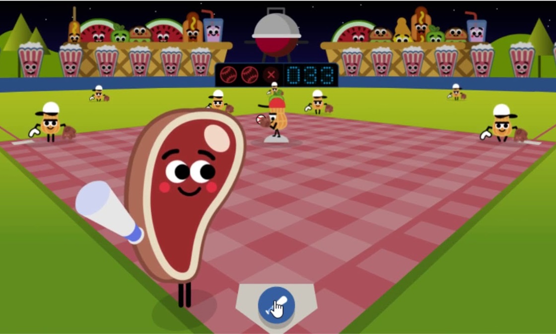 Doodle Baseball Gameplay Screenshot 1 - Play Online