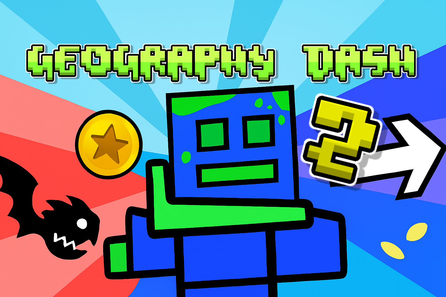 Geography Dash 2 Gameplay Screenshot 1 - Play Online
