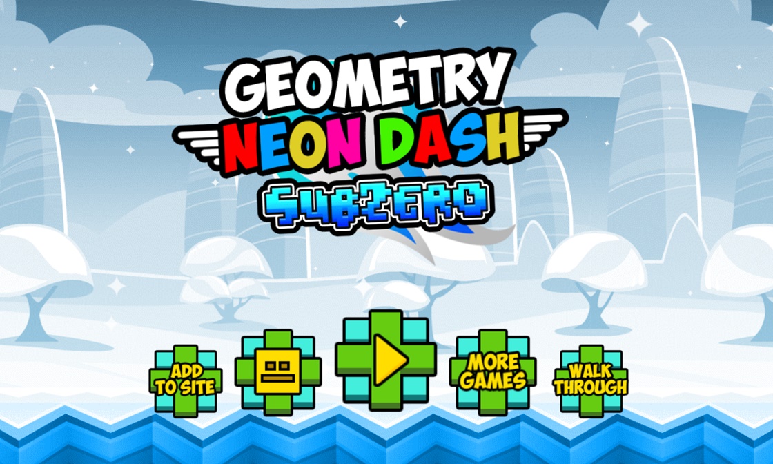 Geometry Neon Dash Subzero Gameplay Screenshot 1 - Play Online