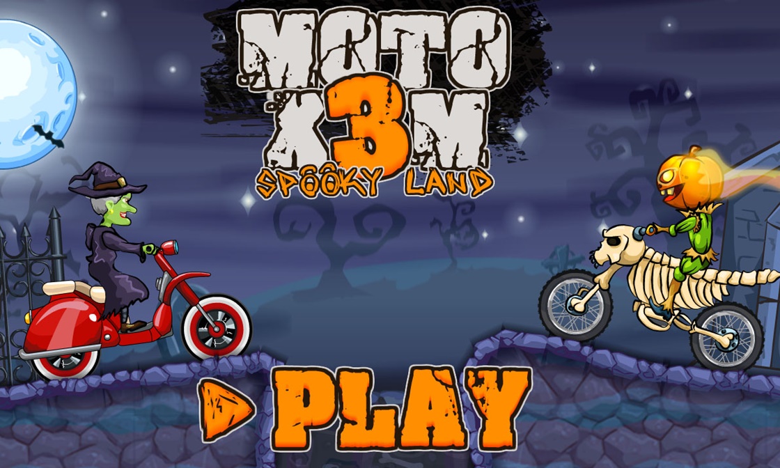 Moto X3M Spooky Land Gameplay Screenshot 1 - Play Online