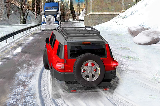 Heavy Jeep Winter Driving Gameplay Screenshot 1 - Play Online